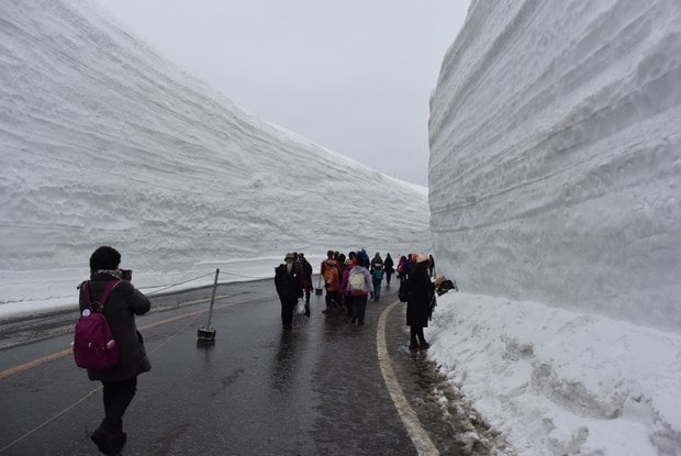 立山黑部大雪谷