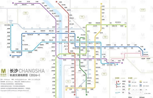 長沙市地鐵路線圖